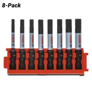 8 Piece - Bosch (2610050962) Impact Tough Modular Hex Screwdriver Drill Bit Set