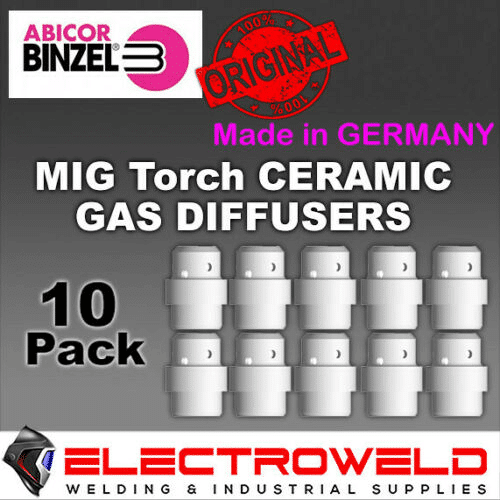 10x-Genuine-Binzel-MB24-KD-MIG-Ceramic-Gas-Diffuser-20mm-Welding-Torch-012.0183