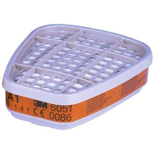 2x 3M 6051 Filter Cartridge A1 Organic Vapour Paint Thinners Solvents Respirator 2