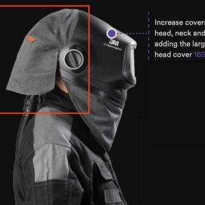 3M SPEEDGLAS HEAD NECK COVER PROTECTION LARGE FOR G5 01 WELDING HELMET 169023 3