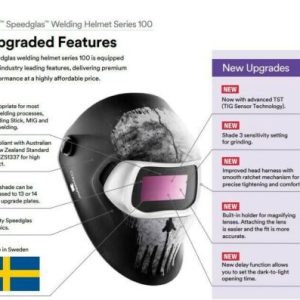 3M Speedglas Graphic 100 Motor Welding Helmet Mig Tig Yellow Live Young 752920 3