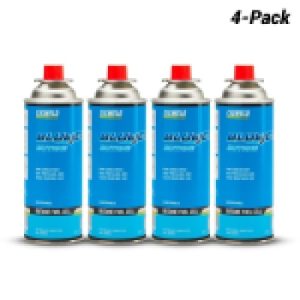 4 X Cigweld Bluejet Butane Lpg Gas Bottle Can Bbq Camping Stove Burner 308984