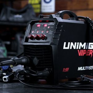 UNIMIG VIPER Multi 165 Mig Tig Stick Welder +Torch, Gas Gasless Synergic (U11006K)