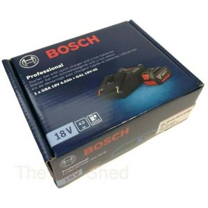 BOSCH 18V 4.0AH BATTERY AND CHARGER STARTER KIT GAL 18V 40 GBA 18V 4.0AH 2