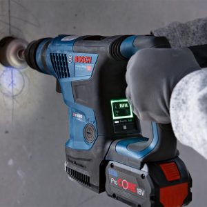 BOSCH 18V BITURBO BRUSHLESS 4KG SDS PLUS ROTARY HAMMER SKIN 0611914041 2
