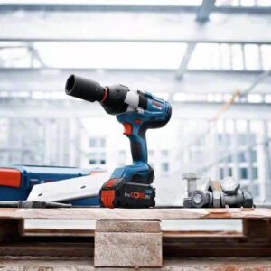 BOSCH 18V CORDLESS IMPACT WRENCH DRIVER 34 BRUSHLESS GDS 18V 1050 H SKIN WITH LBOXX 1