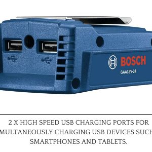 BOSCH 18v 2x Usb Adapter Battery Charger Cordless Lion Gaa 18v 24 1600a00j61 3