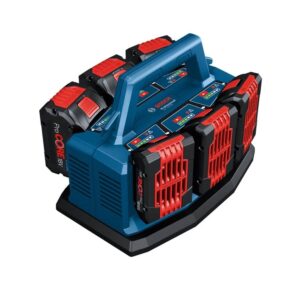 BOSCH 6 Bay 18v Battery Charger Gal 18v6 80 1600a01u9p 2