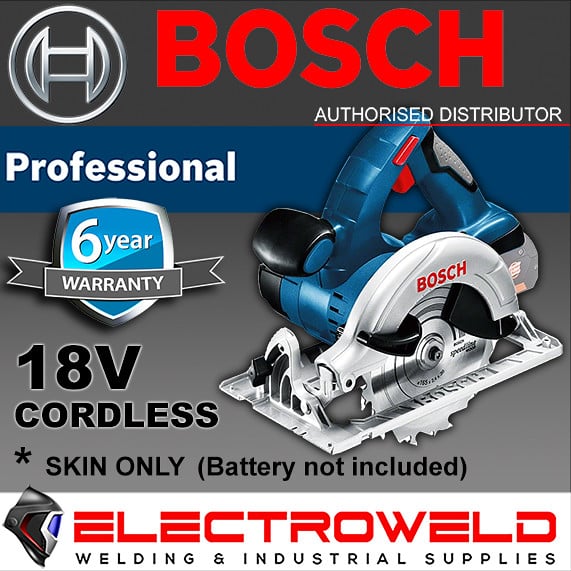 BOSCH CORDLESS CIRCULAR SAW 165MM BLADE GKS 18 V LI SKIN ONLY 060166H040
