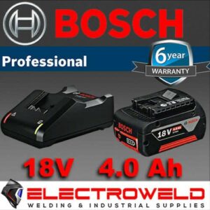 BOSCH Cordless 18V Leaf Blower 4.0AH Battery Charger GBL 18V 120 2 1