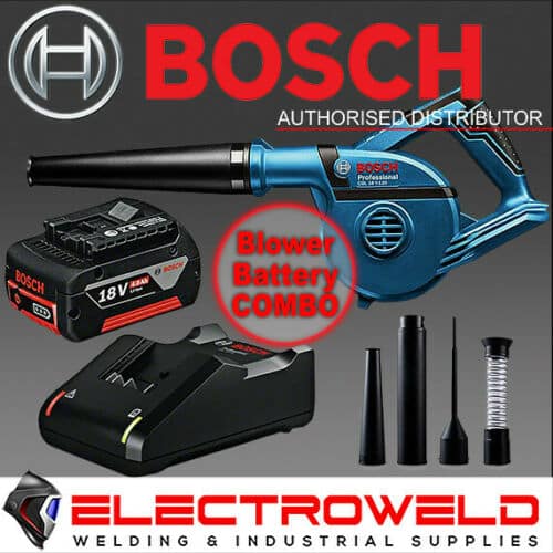 BOSCH Cordless 18V Leaf Blower 4.0AH Battery Charger GBL 18V 120 8