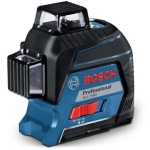 BOSCH GLL3 80 DIGITAL LASER LEVEL MEASURING TOOL MULTI RED LINE 3X360 0601063S00