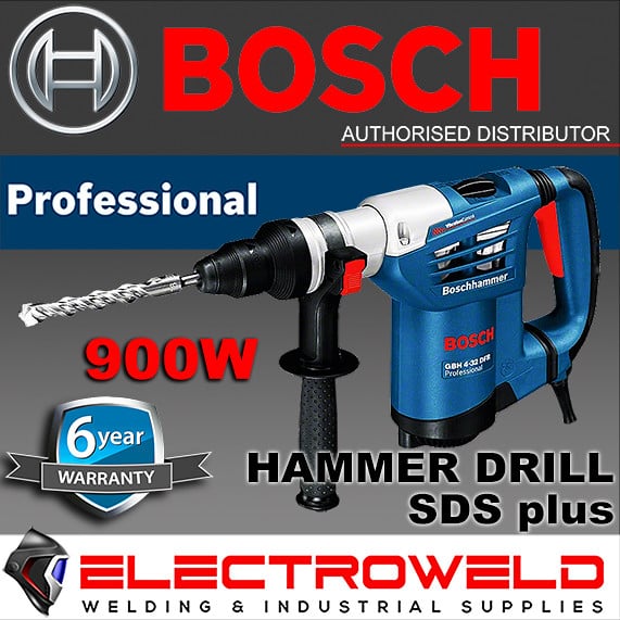 BOSCH-SDS-PLUS-ROTARY-HAMMER-DRILL-IMPACT-MASONRY-CONCRETE-ROCK-GBH-4-32-DFR
