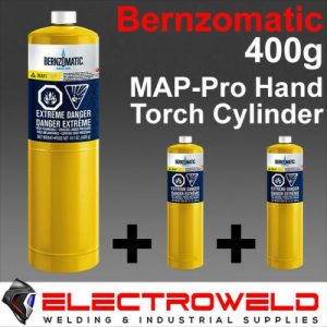 Bernzomatic 400g Map pro Gas Cylinder Bottle Bbq Cooking Camping Soldering X 3