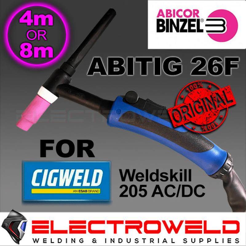 Binzel Abitig 26f 26v TIG Torch Cigweld 205 200 320 Acdc Welding Gun W4014604
