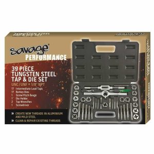Bordo Savage 39 Piece Tap And Die Set Imperial Sae Tungsten Steel Unc unf 50 s3 2