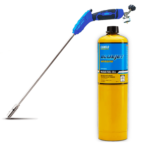 Cigweld Bluejet 414 Blowtorch Weed Burner 308414 Mapp Gas Bottle 308979