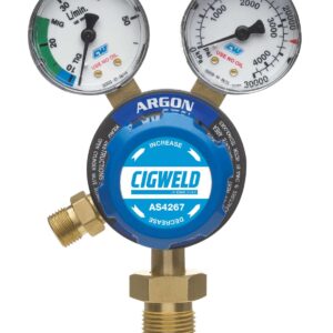 Cigweld-Twin-Gauge-Argon-Gas-Regulator-Flowmeter-Welding-Pressure-2