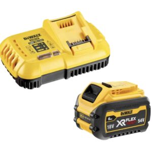 DEWALT 18V 54V 6.0AH XR FLEXVOLT BATTERY CHARGER LI ION DCB546 XE DCB118T1 XE 1