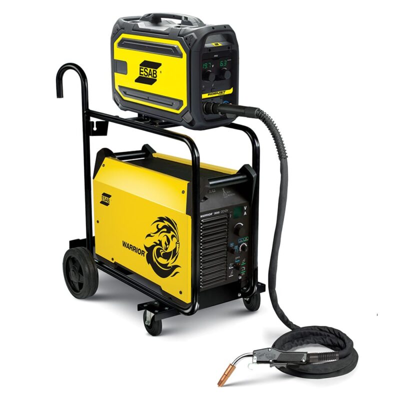 Esab Warrior 400i Cc cv With Robust Feed Pro Welder – Os Mig tig stick 1