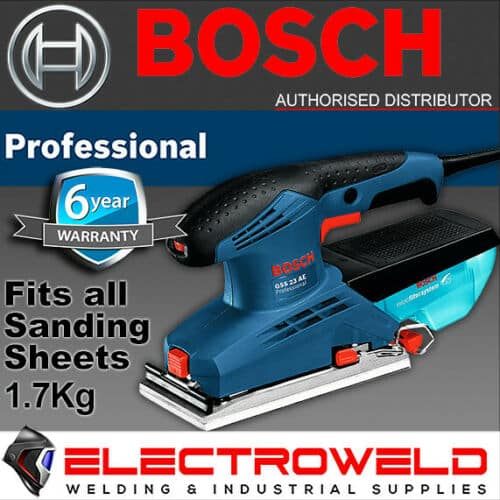GENUINE BOSCH ORBITAL SANDER 190W HOOK LOOP SANDPAPER GSS 23 AE PROFESSIONAL