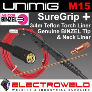 Gallery Shot Unimig SureGrip SB15 M15 Plus Neck Liners Tip 2025 copy 1