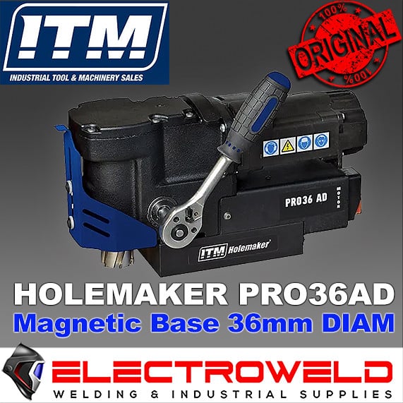 HOLEMAKER-PRO-36-AD-MAGNETIC-ANGLE-BASE-DRILL-HOLE-BROACH-CUTTER-HMPRO36AD