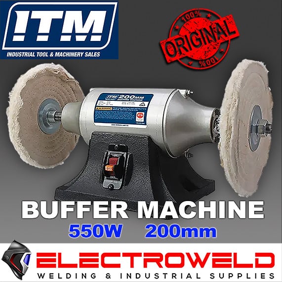 ITM 200MM 8 BUFFER POLISHING MACHINE 240V BENCH POLISHER BUFFING TM402 200