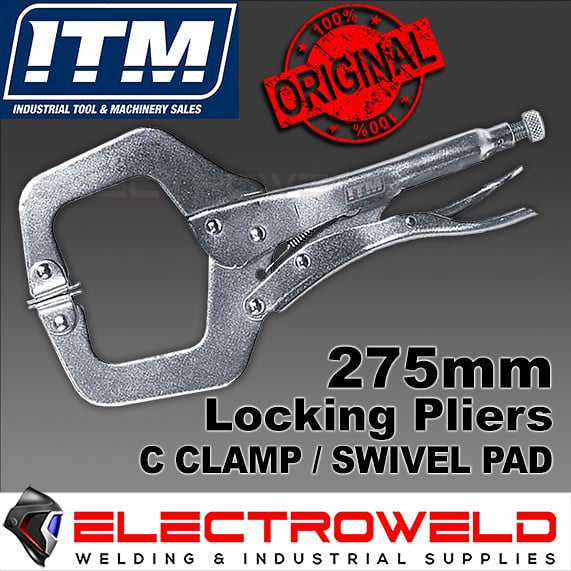 ITM-275mm-11-C-Clamp-Locking-Pliers-With-Swivel-Pad-Vice-Grip-TM603-102