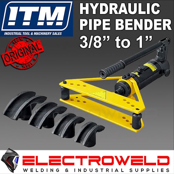 ITM 4 DIES HYDRAULIC PIPE BENDER TUBE BENDING MACHINE 6 TON 3 8inch 1inch TM811 03025