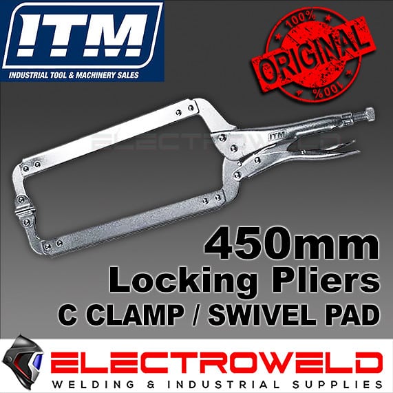ITM-450mm-18-C-Clamp-Locking-Pliers-With-Swivel-Pad-Vice-Grip-TM603-103