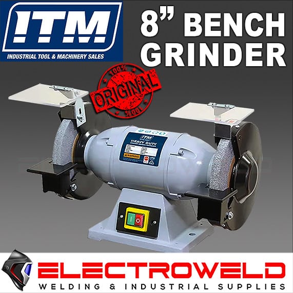 ITM INDUSTRIAL 8 200MM BENCH GRINDER PORTABLE GRINDING MACHINE NVR 240V GR801A