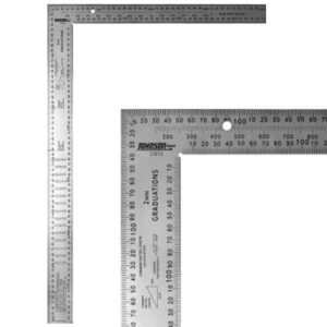 Johnson 600MM X 400MM Steel Framing L Square Metric Measuring Frame Builders CS13 2