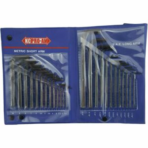 Kc Tools proam 25 Pce Hex Allen Key Set Metric Long Arm Sae Imperial Wrench 2
