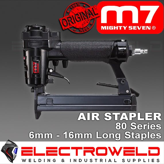 M7 80 SERIES AIR STAPLER STAPLE GUN TACKER FINISHER 21 GAUGE MIGHTY 7 M7 SU8016