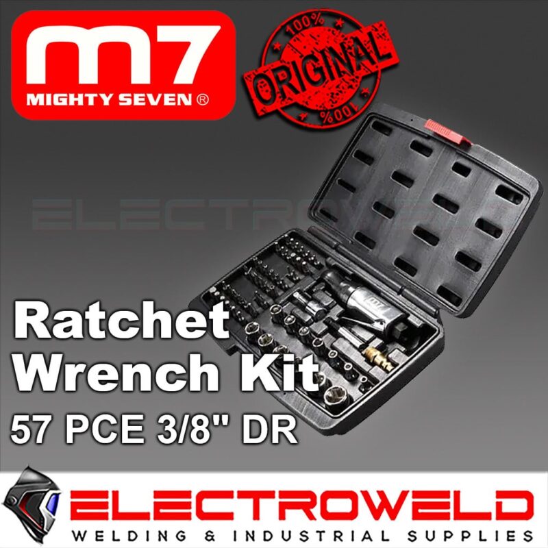 M7-Stubby-Air-Ratchet-Wrench-57-X-Metric-Socket-Screwdriver-Set-Impact-NE0357
