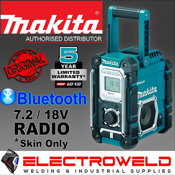 MAKITA-7.2-18V-JOBSITE-RADIO-CORDLESS-BLUETOOTH-USB-SPEAKER-DMR108-SKIN-ONLY