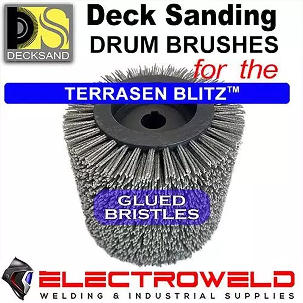 DECKSAND Terrassen Blitz Floor Deck Sanding Drum Brush, Wire Wood ...