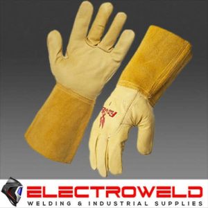 Steeldrill Firebird Leather Rigger Yellow Gloves Welding Work Large 2
