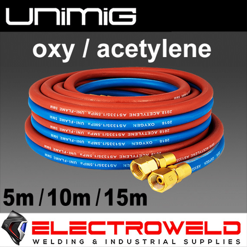 Uni-mig-Ufth5m-Uni-flame-5-Metre-Twin-Gas-Welding-Hose-Set-Oxygen-Acetylene