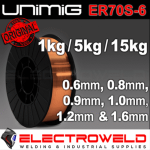 Unimig 0.9mm 5kg Solid Steel Welding Wire ER70S 6