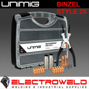 Unimig Binzel 25 Style Mig Torch Welding Consumable Starter Kit Umsk25