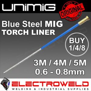 Unimig Steel Mig Torch Neck Liner Welding For SB15 SB24 SB25 SB36