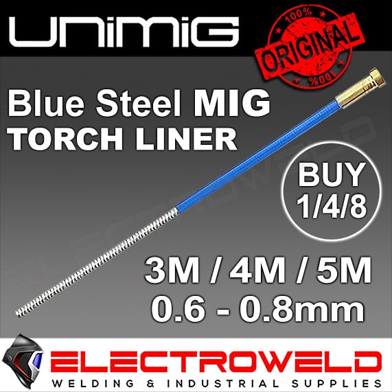 Unimig Steel Mig Torch Neck Liner Welding For SB15 SB24 SB25 SB36