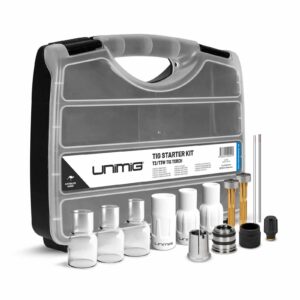 Unimig T2 T3w TIG Torch Starter Kit Welding Gun Consumables Cap Cups Lens U42005 1