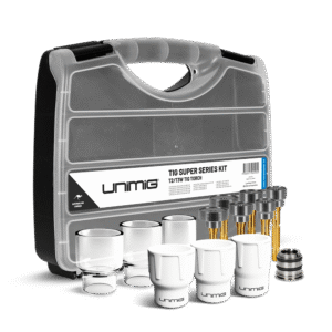 Unimig T2 T3w TIG Torch Starter Kit Welding Gun Consumables Lens Collets U42006 1