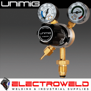 Unimig-Twin-Gauge-Oxygen-Gas-Regulator-Welding-Flow-Meter-Oxyreg