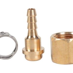 Weldclass 5mm Lh Hose Connector Kit Gas Clamp Nut Tail Barb Joiner For Acetylene Lpg 1