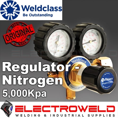 Weldclass Nitrogen Regulator Pressure Gauge 5000kpa Welding Gas Hvac Wc 03401