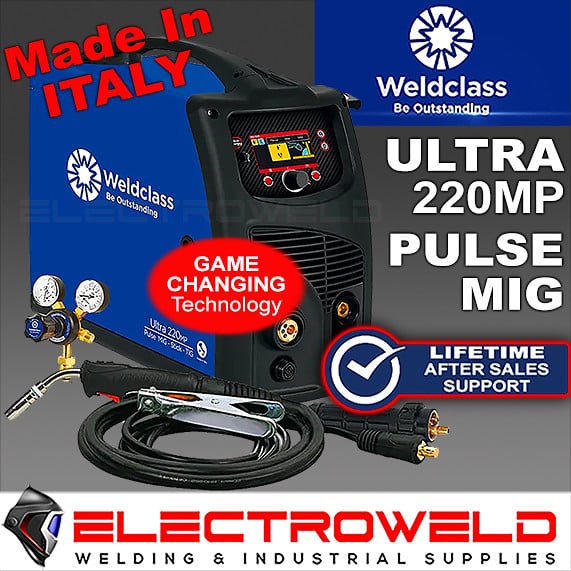 Weldclass Ultra 220mp Dual Pulse Mig Welder Torch Regulator Wc 220mp
